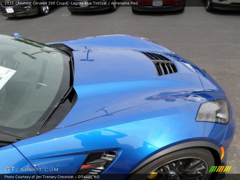 Laguna Blue Tintcoat / Adrenaline Red 2015 Chevrolet Corvette Z06 Coupe