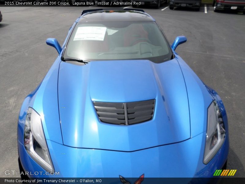 Laguna Blue Tintcoat / Adrenaline Red 2015 Chevrolet Corvette Z06 Coupe