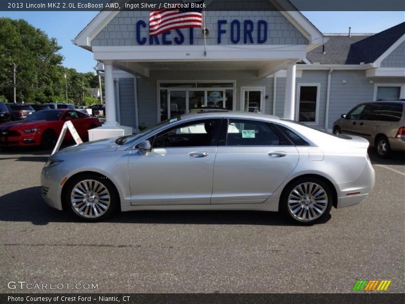 Ingot Silver / Charcoal Black 2013 Lincoln MKZ 2.0L EcoBoost AWD