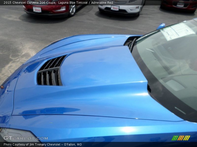Laguna Blue Tintcoat / Adrenaline Red 2015 Chevrolet Corvette Z06 Coupe