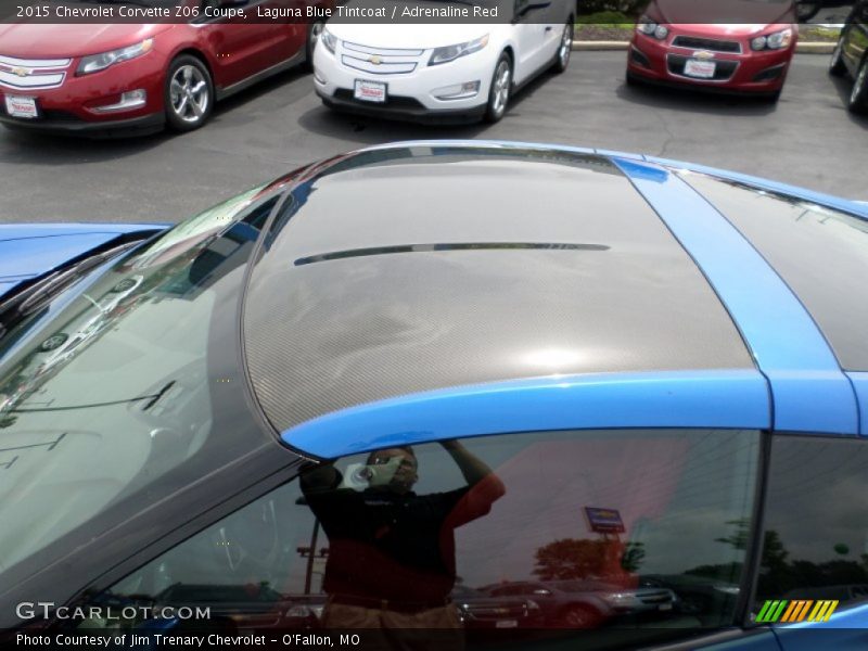 Laguna Blue Tintcoat / Adrenaline Red 2015 Chevrolet Corvette Z06 Coupe