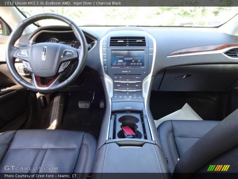 Ingot Silver / Charcoal Black 2013 Lincoln MKZ 2.0L EcoBoost AWD