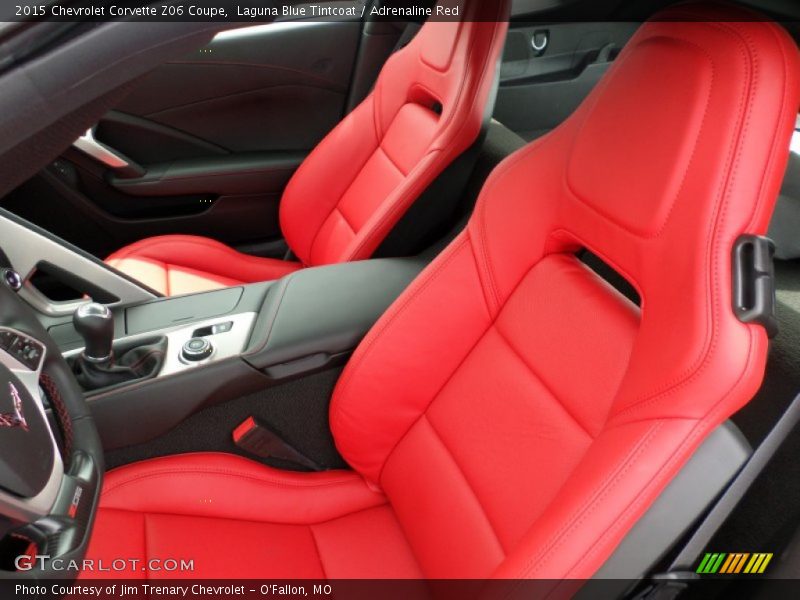 Laguna Blue Tintcoat / Adrenaline Red 2015 Chevrolet Corvette Z06 Coupe