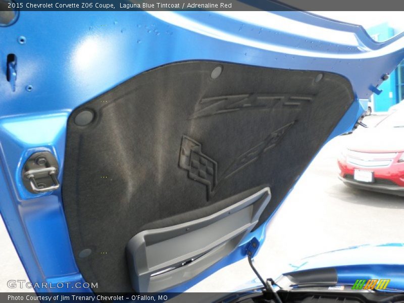 Laguna Blue Tintcoat / Adrenaline Red 2015 Chevrolet Corvette Z06 Coupe
