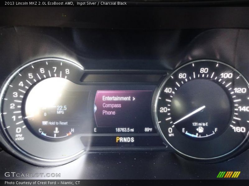Ingot Silver / Charcoal Black 2013 Lincoln MKZ 2.0L EcoBoost AWD