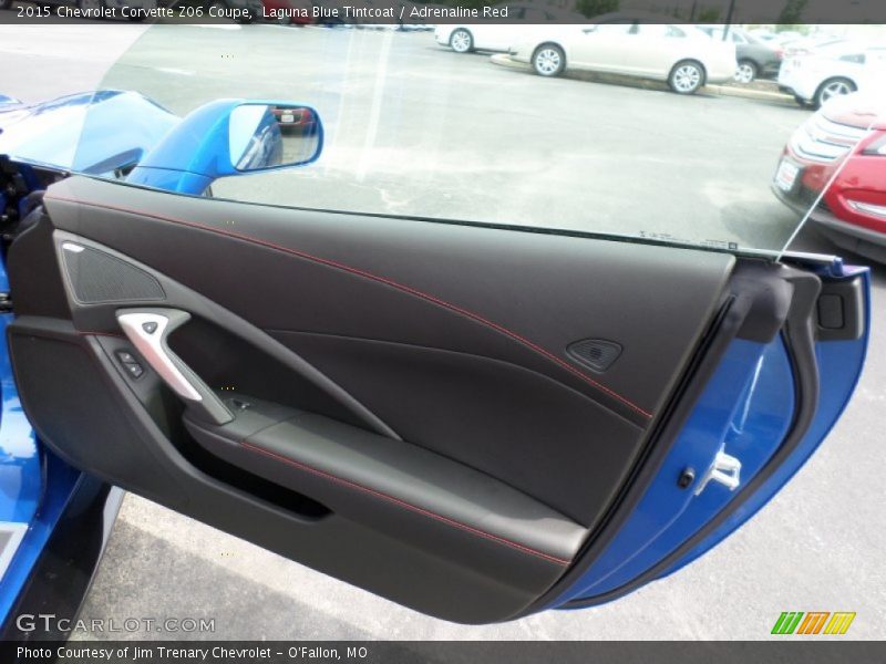 Laguna Blue Tintcoat / Adrenaline Red 2015 Chevrolet Corvette Z06 Coupe