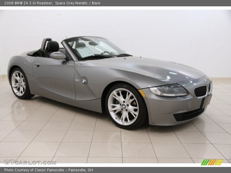 Space Grey Metallic / Black 2008 BMW Z4 3.0i Roadster