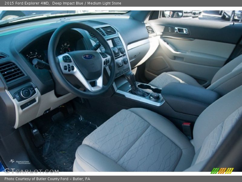 Deep Impact Blue / Medium Light Stone 2015 Ford Explorer 4WD