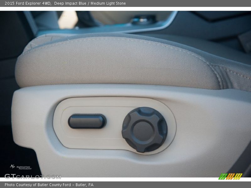 Deep Impact Blue / Medium Light Stone 2015 Ford Explorer 4WD