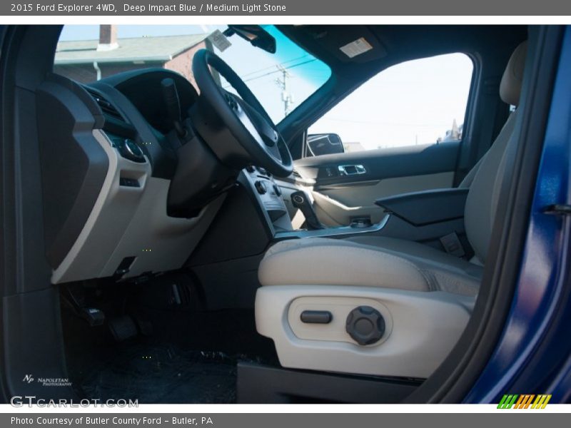 Deep Impact Blue / Medium Light Stone 2015 Ford Explorer 4WD