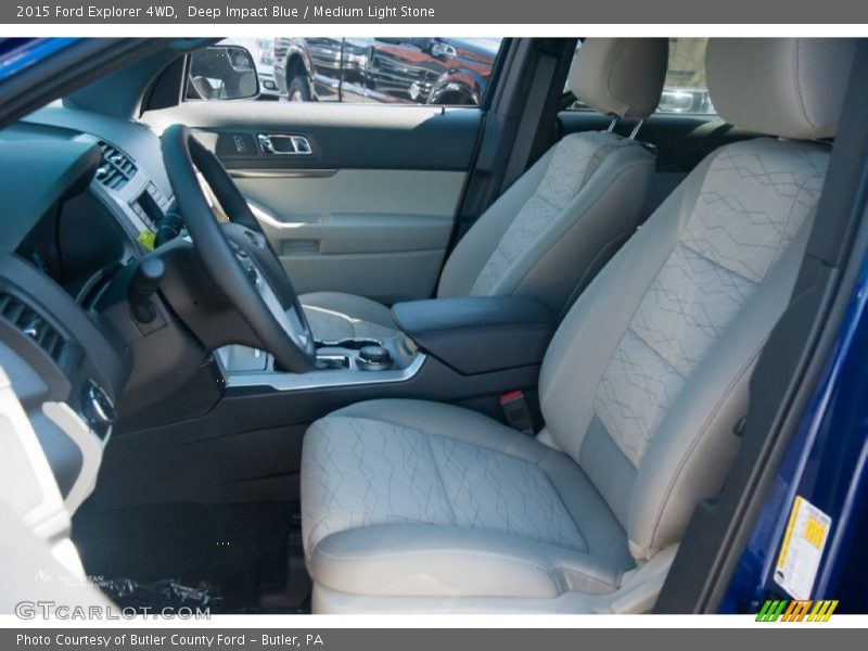 Deep Impact Blue / Medium Light Stone 2015 Ford Explorer 4WD
