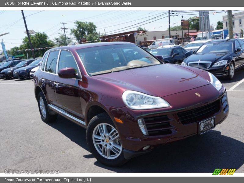 Carmona Red Metallic / Havanna/Sand Beige 2008 Porsche Cayenne S