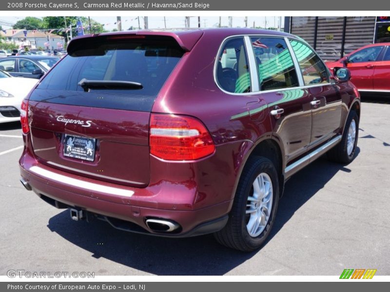 Carmona Red Metallic / Havanna/Sand Beige 2008 Porsche Cayenne S