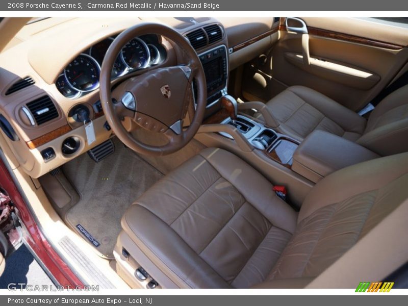 Carmona Red Metallic / Havanna/Sand Beige 2008 Porsche Cayenne S