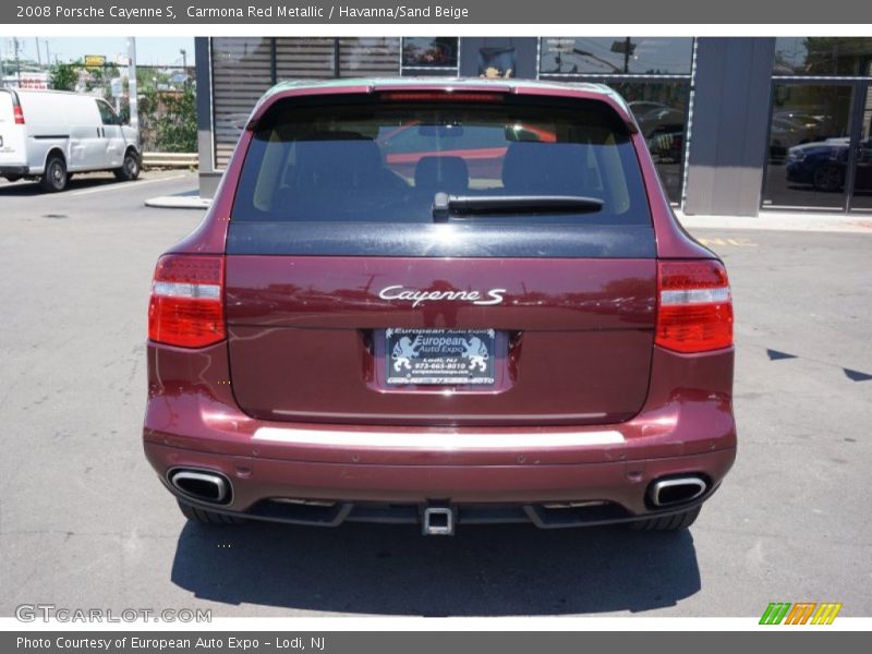 Carmona Red Metallic / Havanna/Sand Beige 2008 Porsche Cayenne S