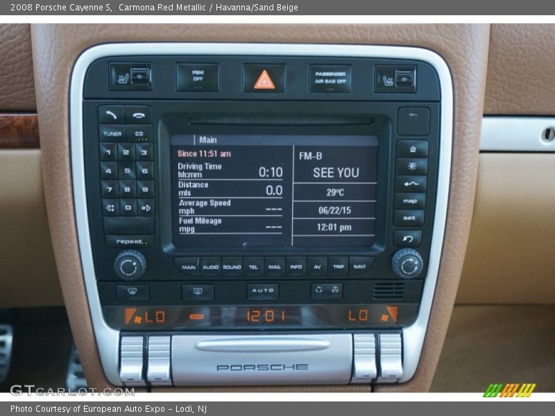 Carmona Red Metallic / Havanna/Sand Beige 2008 Porsche Cayenne S