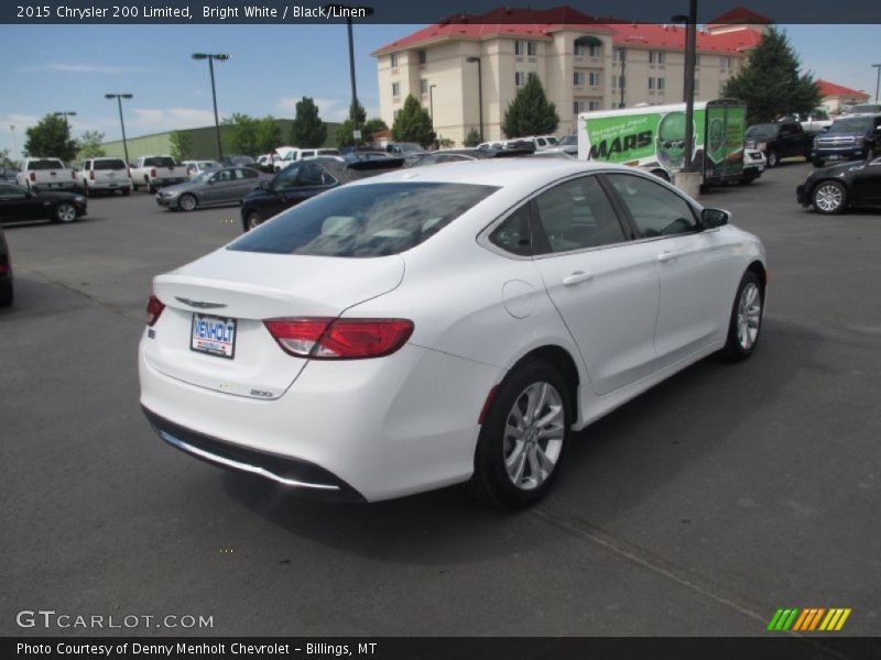 Bright White / Black/Linen 2015 Chrysler 200 Limited