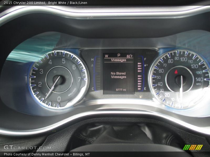 Bright White / Black/Linen 2015 Chrysler 200 Limited