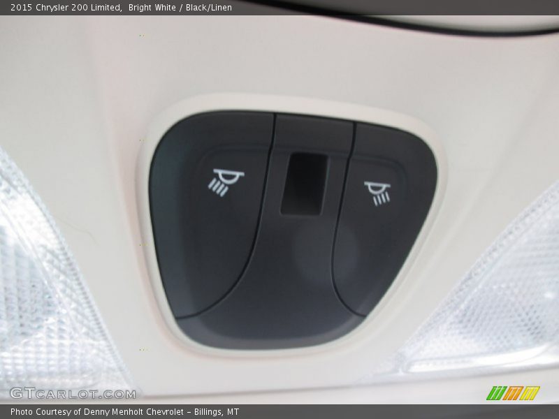 Bright White / Black/Linen 2015 Chrysler 200 Limited