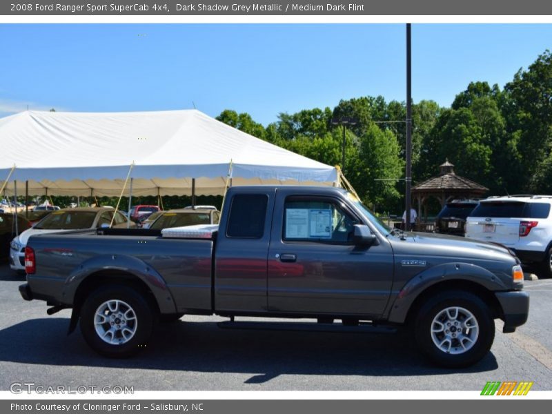 Dark Shadow Grey Metallic / Medium Dark Flint 2008 Ford Ranger Sport SuperCab 4x4