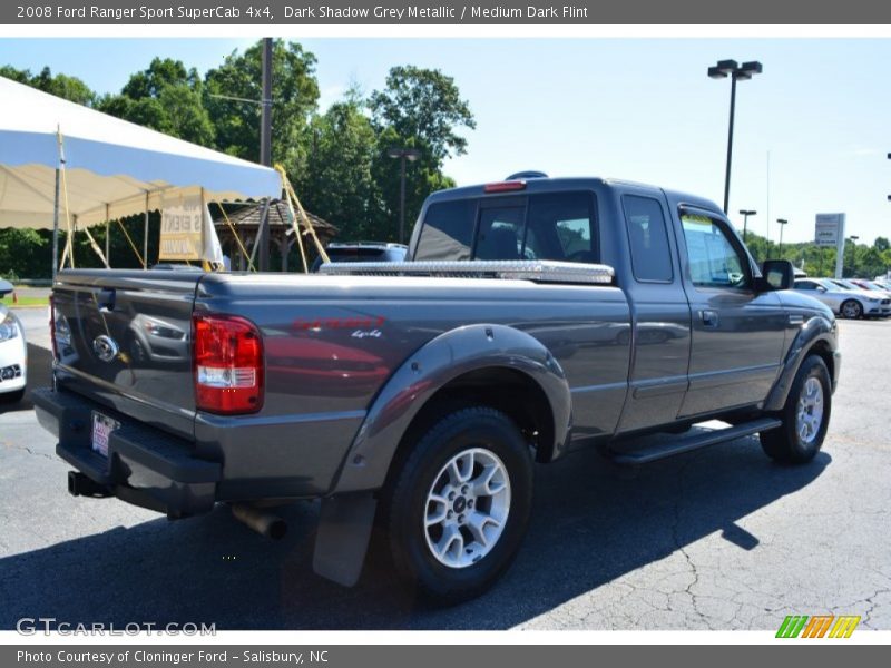 Dark Shadow Grey Metallic / Medium Dark Flint 2008 Ford Ranger Sport SuperCab 4x4
