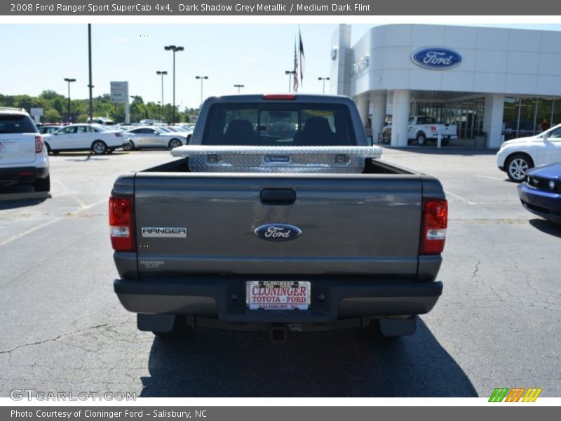 Dark Shadow Grey Metallic / Medium Dark Flint 2008 Ford Ranger Sport SuperCab 4x4