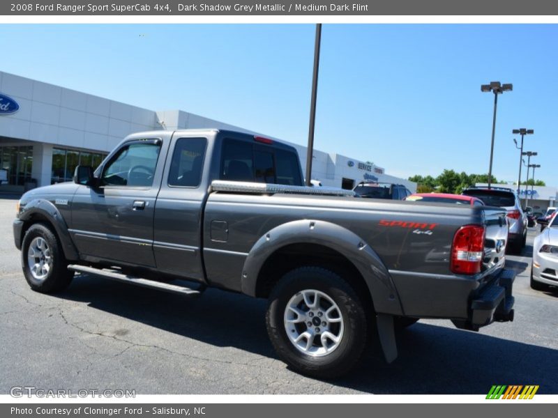 Dark Shadow Grey Metallic / Medium Dark Flint 2008 Ford Ranger Sport SuperCab 4x4