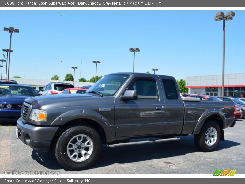 Dark Shadow Grey Metallic / Medium Dark Flint 2008 Ford Ranger Sport SuperCab 4x4