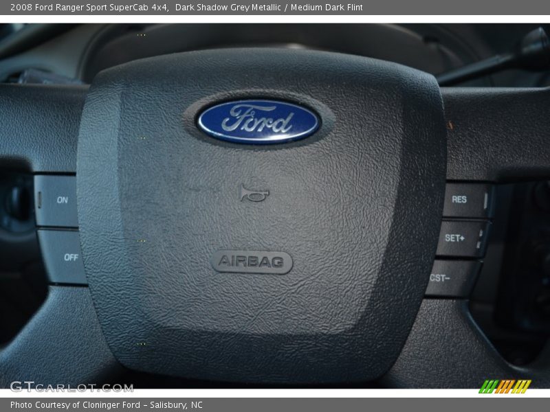 Dark Shadow Grey Metallic / Medium Dark Flint 2008 Ford Ranger Sport SuperCab 4x4
