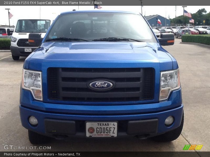 Blue Flame Metallic / Black 2010 Ford F150 FX4 SuperCab 4x4