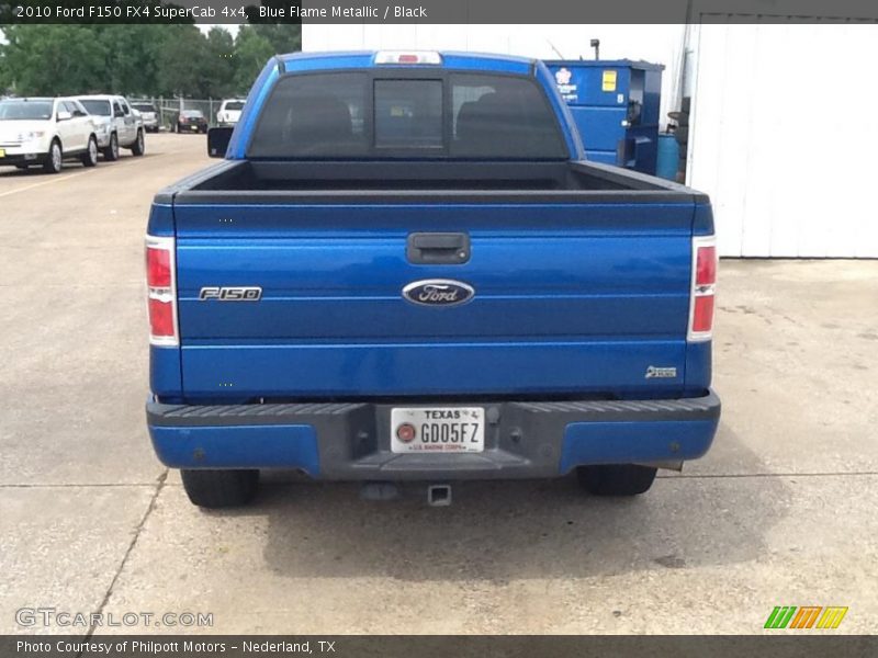 Blue Flame Metallic / Black 2010 Ford F150 FX4 SuperCab 4x4