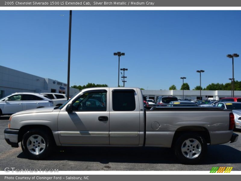 Silver Birch Metallic / Medium Gray 2005 Chevrolet Silverado 1500 LS Extended Cab