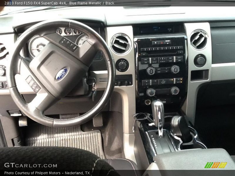 Blue Flame Metallic / Black 2010 Ford F150 FX4 SuperCab 4x4