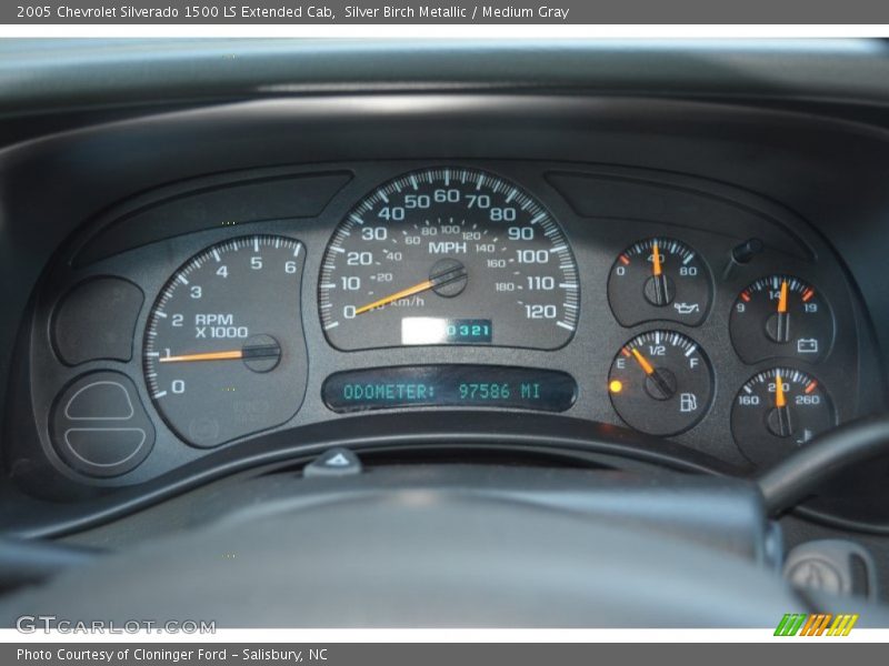 Silver Birch Metallic / Medium Gray 2005 Chevrolet Silverado 1500 LS Extended Cab