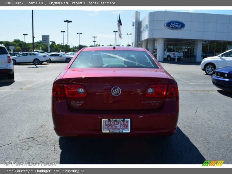 Crystal Red Tintcoat / Cocoa/Cashmere 2008 Buick Lucerne CXL