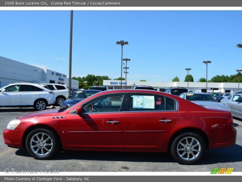 Crystal Red Tintcoat / Cocoa/Cashmere 2008 Buick Lucerne CXL