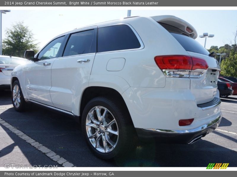 Bright White / Summit Morocco Black Natura Leather 2014 Jeep Grand Cherokee Summit