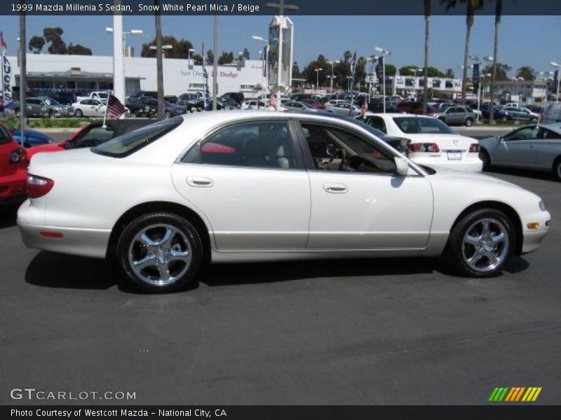 Snow White Pearl Mica / Beige 1999 Mazda Millenia S Sedan