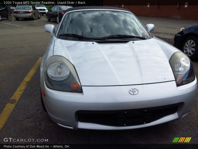 Liquid Silver / Black 2000 Toyota MR2 Spyder Roadster