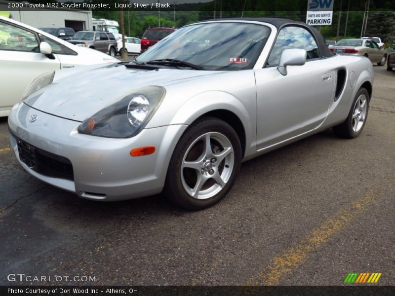 Liquid Silver / Black 2000 Toyota MR2 Spyder Roadster