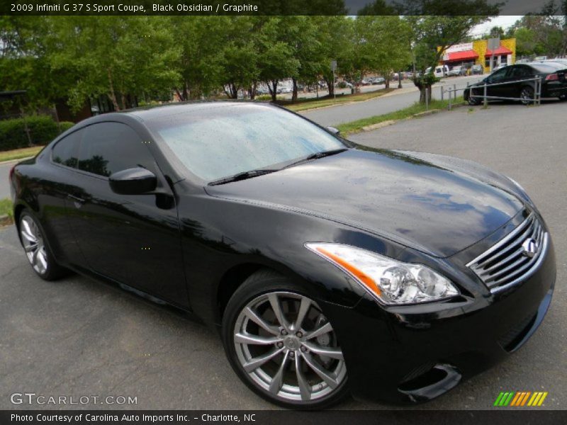 Black Obsidian / Graphite 2009 Infiniti G 37 S Sport Coupe