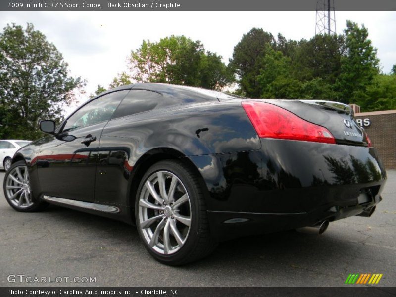 Black Obsidian / Graphite 2009 Infiniti G 37 S Sport Coupe