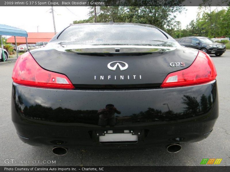 Black Obsidian / Graphite 2009 Infiniti G 37 S Sport Coupe