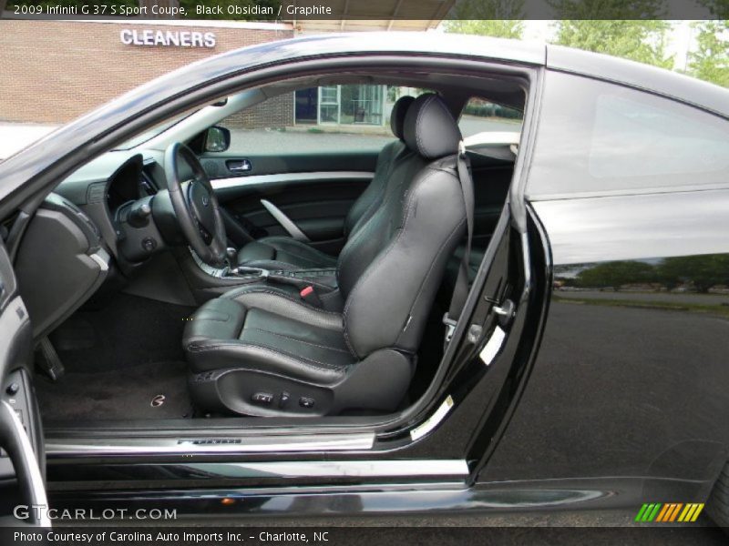 Black Obsidian / Graphite 2009 Infiniti G 37 S Sport Coupe