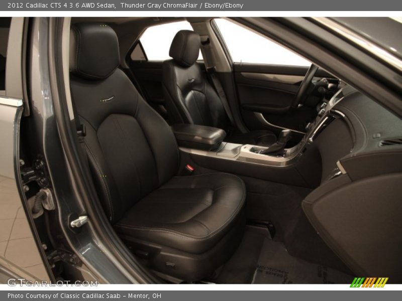 Thunder Gray ChromaFlair / Ebony/Ebony 2012 Cadillac CTS 4 3.6 AWD Sedan