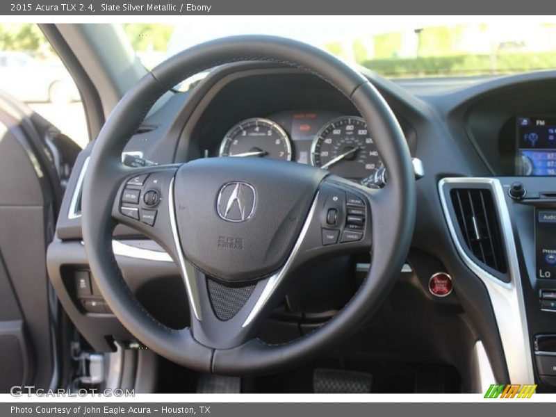 Slate Silver Metallic / Ebony 2015 Acura TLX 2.4