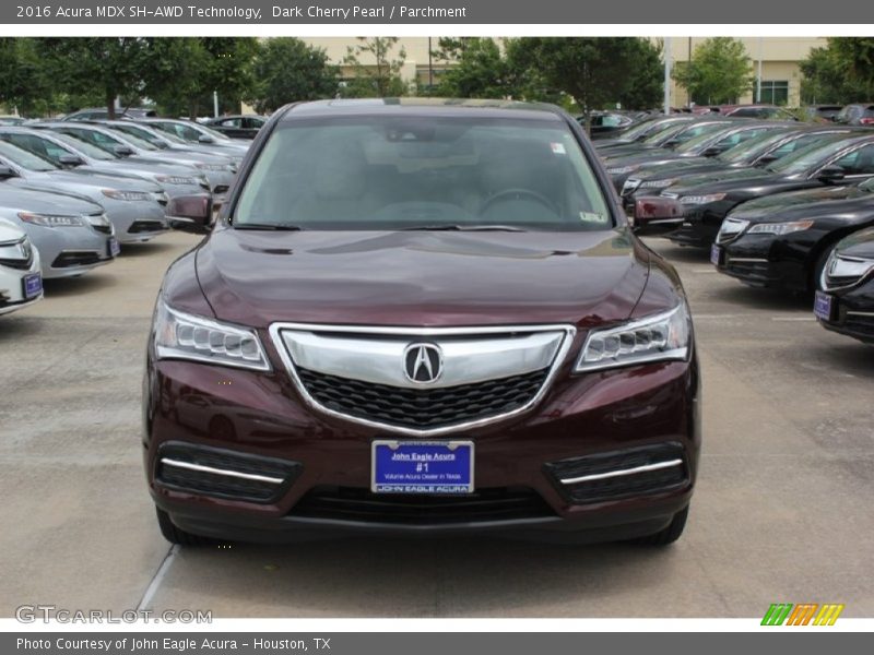 Dark Cherry Pearl / Parchment 2016 Acura MDX SH-AWD Technology