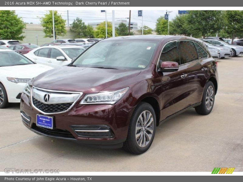 Dark Cherry Pearl / Parchment 2016 Acura MDX SH-AWD Technology
