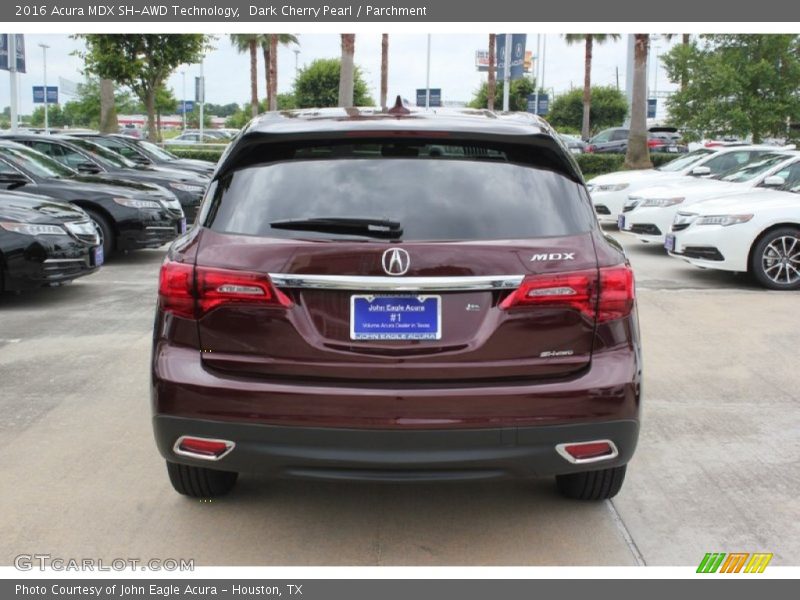 Dark Cherry Pearl / Parchment 2016 Acura MDX SH-AWD Technology