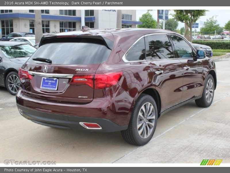 Dark Cherry Pearl / Parchment 2016 Acura MDX SH-AWD Technology